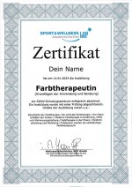 Farbtherapeut/in Zertifikat