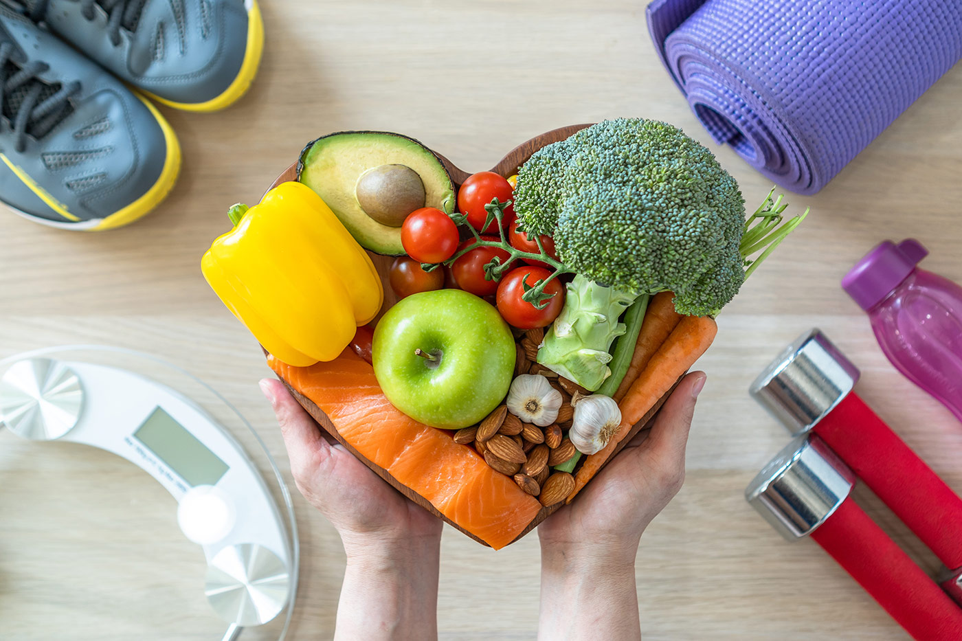 Fit nach Feiertagen -- gesunde Ernährung und Sport