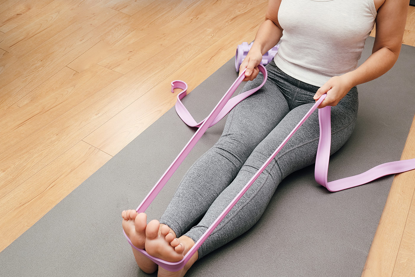 Welche Ausstattung für ein mobiles Fitnesstraining? -- Gymnastikband