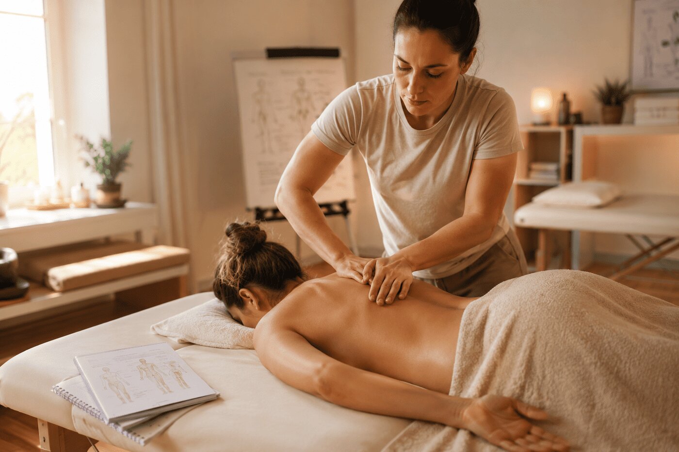 Massage-Ausbildung in Berlin: Online + ZFU-Hybrid an der SWAV-Akademie