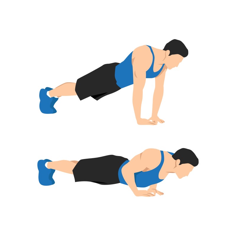 Abbildung diamond-push-up-Übung