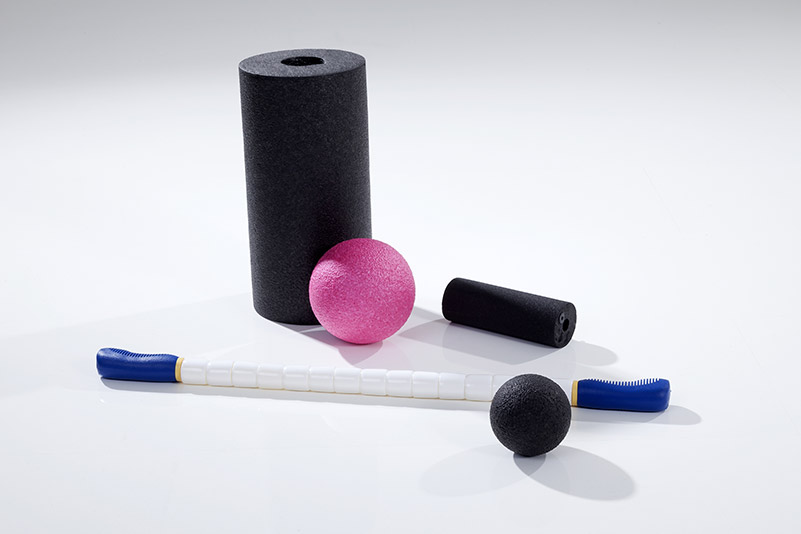 Faszienrolle für Rückenmassage