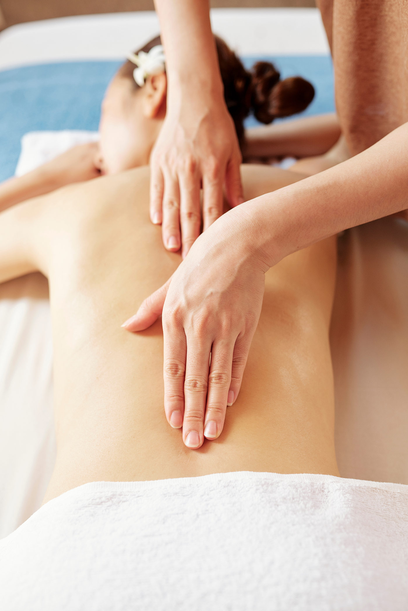 Rücken Massagetechnik