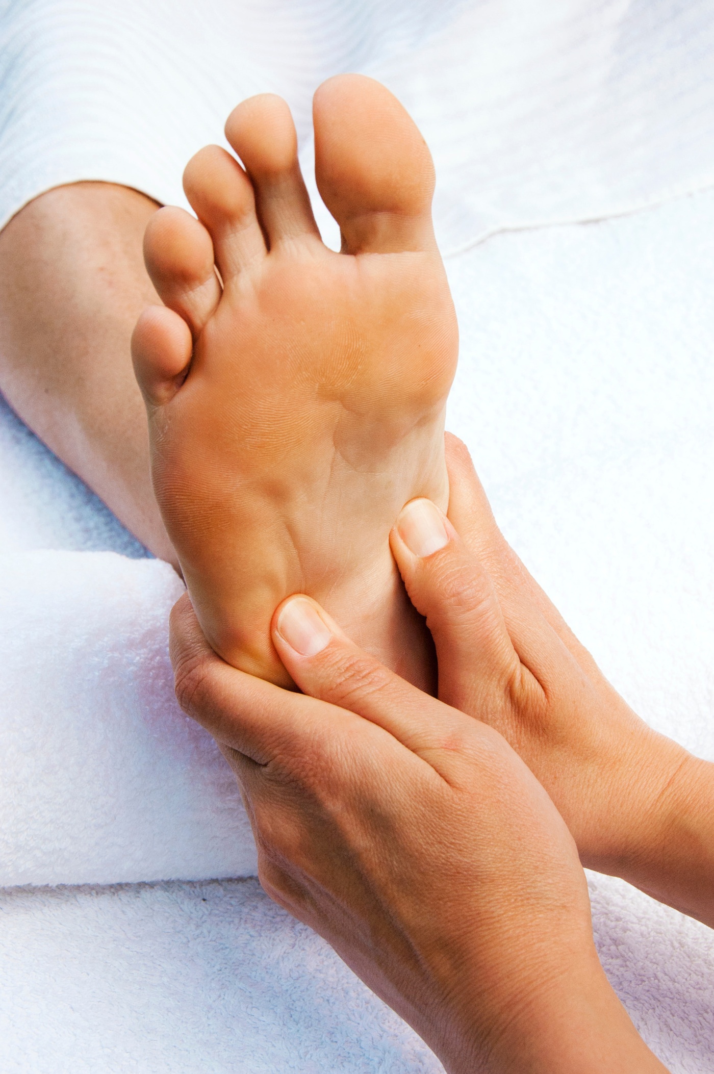 Wohltuende Fußreflexzonenmassage