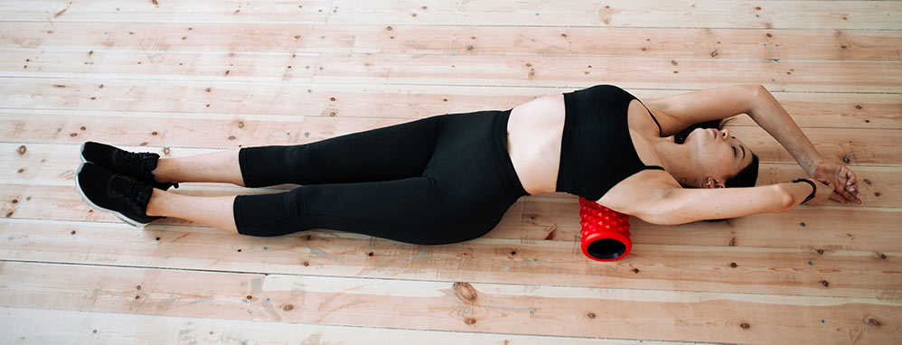 Faszienmassage oberer Rücken