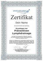 Präventive Lymphdrainage Zertifikat