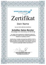 Schüßler-Salze Berater/in Zertifikat